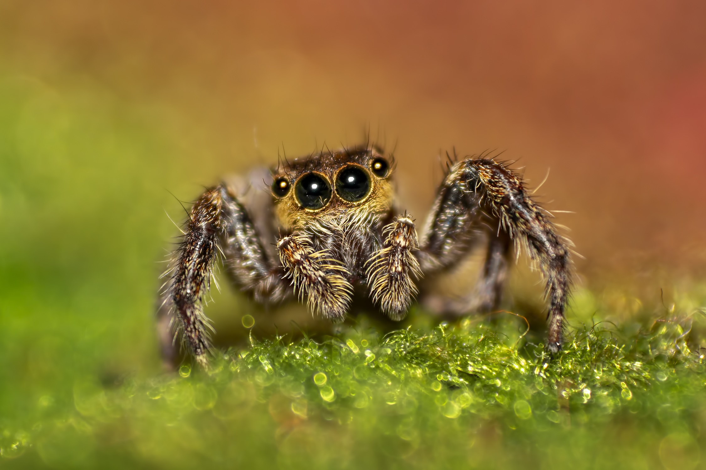 Close-up photography of a spider. Close-up photography of a spider. Image credit: © Dharmaanjan | Dreamstime