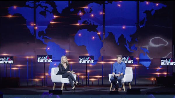 Justin Winters presents the One Earth Project Marketplace at Web Summit, 2022