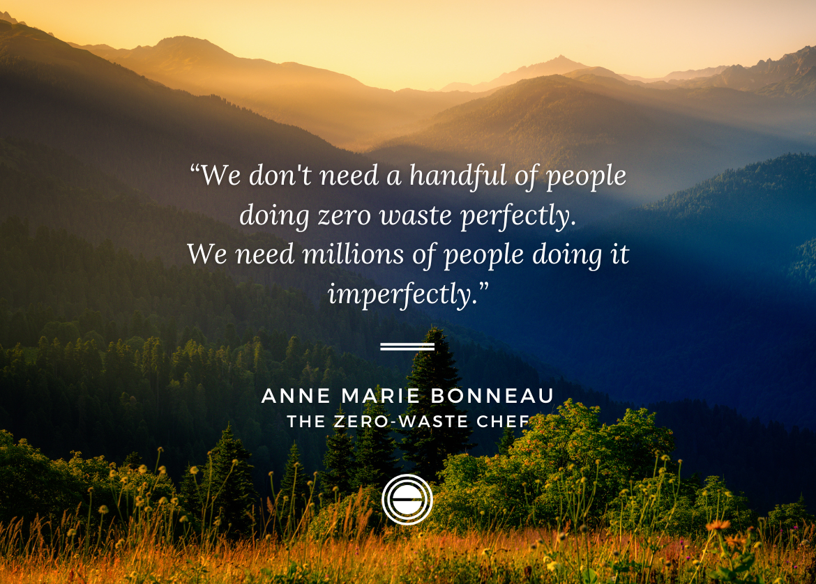Anne-Marie Bonneau, who blogs under the moniker Zero-Waste Chef, advocates to all that “zero-waste” is above all an intention, not a hard-and-fast rule. Anne-Marie Bonneau, who blogs under the moniker Zero-Waste Chef, advocates to all that “zero-waste” is above all an intention, not a hard-and-fast rule.