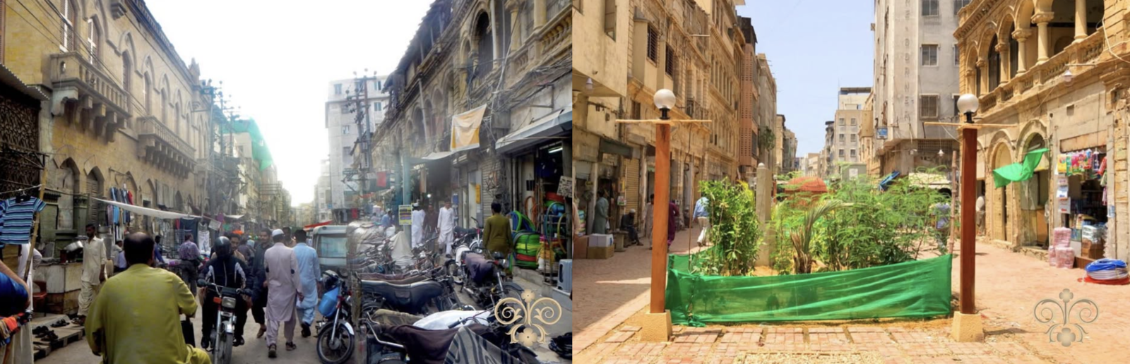 Before and after: Denso Hall Rahguzar. Before and after: Denso Hall Rahguzar.