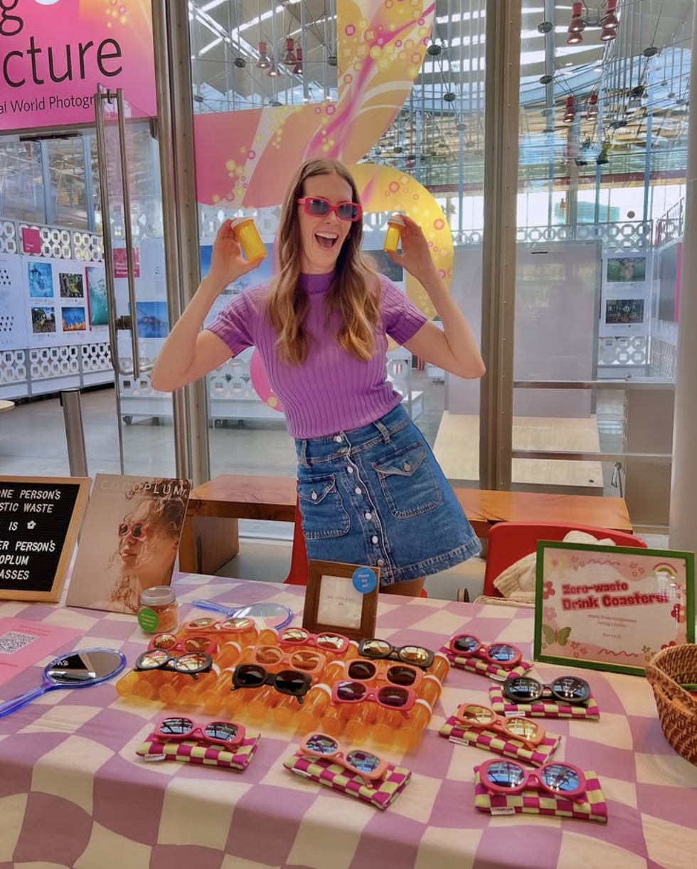 Cocoplum sunglasses are bold, functional, and 97% recycled—proof that sustainability can be stylish. Image Credit: Cocoplum IG.